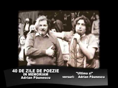 In memoriam Adrian Paunescu Ultima zi 23-24 nov 2010