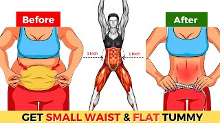 15 MIN STANDING BELLY FAT BURNING EXERCISES FOR WOMEN | EASY SIDE FAT WORKOUT FOR WOMEN AT HOME