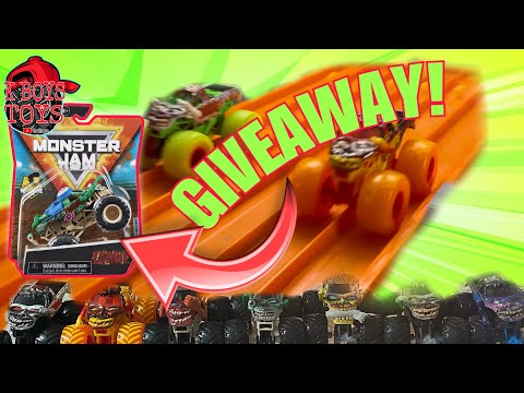 !!Zombie GIVEAWAY!! Zombie Monster Jam Monster Truck Racing and Freestyle!!