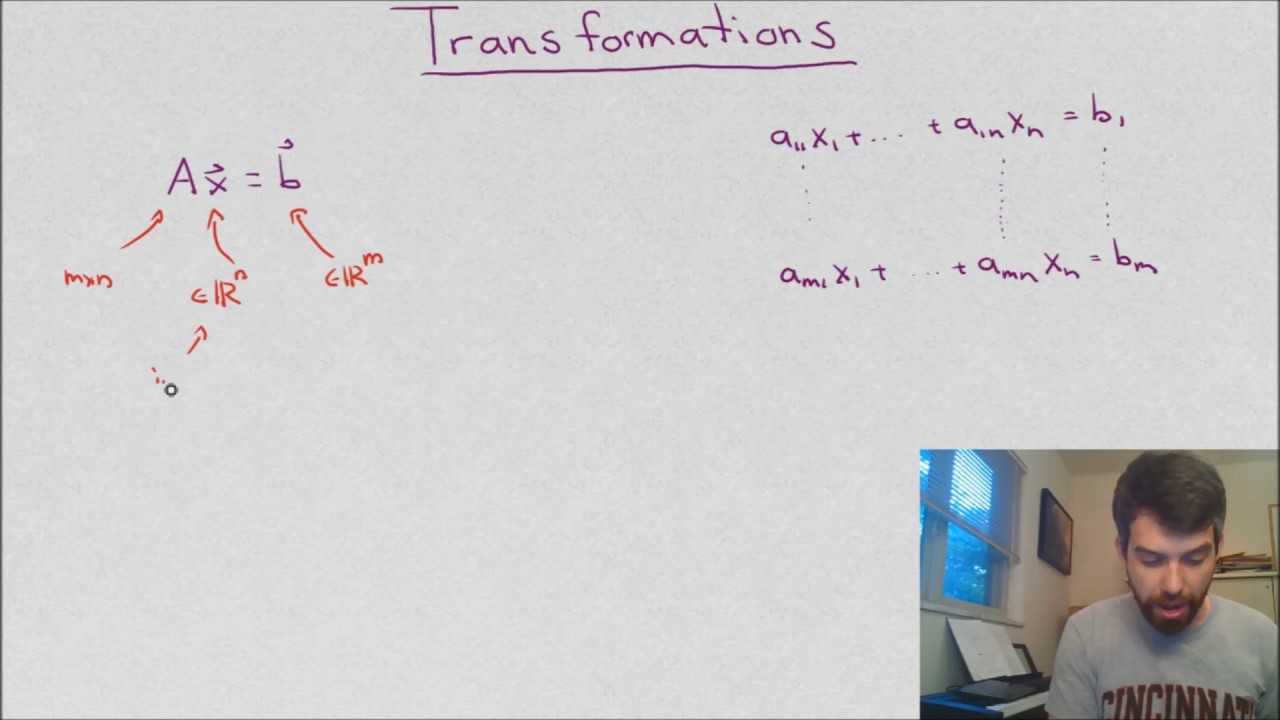 Transformations and Matrix Transformations