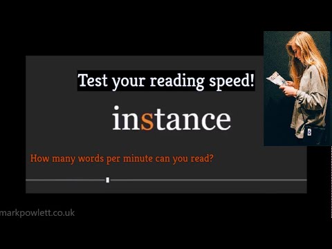 How fast can you Read? - Speed Reading test