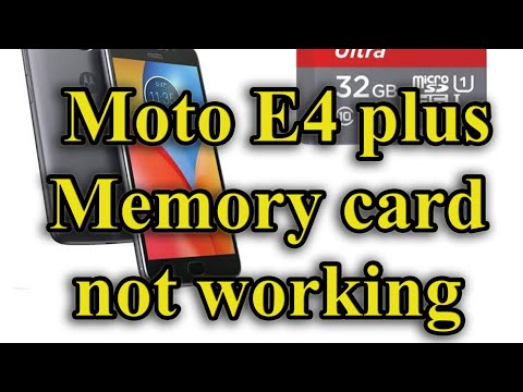 Moto E4 plus memory card not detecting ( not working ) good solution