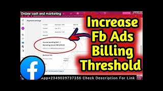 How to increase Facebook Ads Spending Threshold | Meta Business Account Settings | Billing Threshold