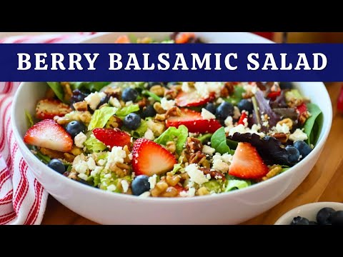 The BEST Berry Balsamic Salad | Flavorful, Nutritious and Delicious! 🍓
