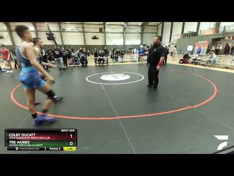 145 Lbs 1st Place Match - Colby Ducatt, Team Aggression Wrestling Club Vs Tre Haines, Ascend Wrest