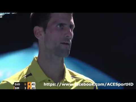 Novak Djokovic vs  Gilles Simon  01 24 2016HD World Sports Channel 2016