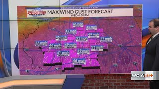 Adam Severe storms could pick up today, but a more significant chance for severe weather tomorrow
