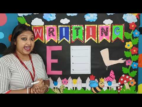 Let Us Learn to Write the Alphabets - Letter 'E' !!!