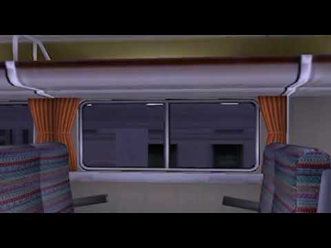 TRAINZ: Amtrak coach Train rolling through the night. Ambient sleep sounds