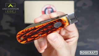 RoseCraft Blades Nolichucky Jack | Dapper Jigged Bone | RCT011-DJB