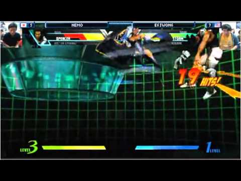 【UMVC3】Nemo vs EG Justin Wong 2/3