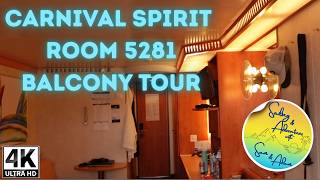 Carnival Spirit Room 5281 Balcony