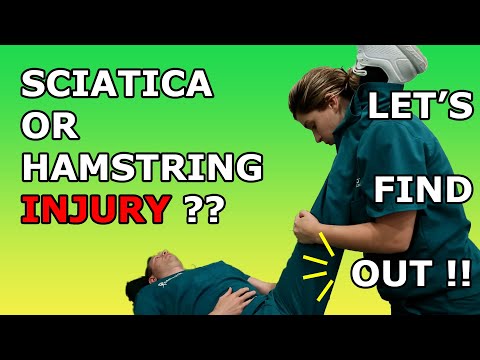 A SIMPLE Test - Sciatica or Hamstring Injury? (just flex the toes!)