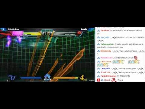 EVO UMVC3 2013 Losers final EG Justin Wong vs Angelic