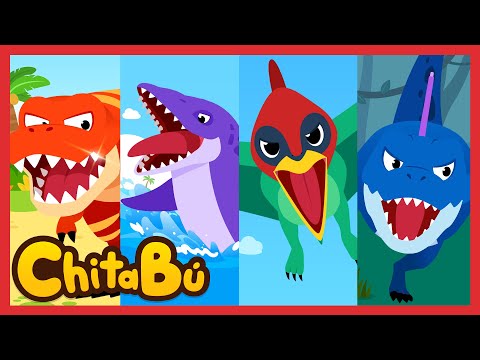 ¿Quienes son los más Fuertes Dinosaurios? | Canciones Infantiles |  #ChitaBú