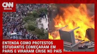Vídeo: França enfrenta onda de protestos estudantis que ganhou força em Paris; entenda o que está por trás
