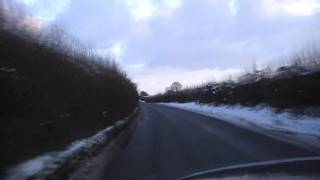 preview picture of video 'Driving Between Leigh & Bransford, Worcestershire 9th January 2010'