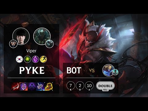 Pyke Bot vs Ezreal - KR Challenger Patch 10.4