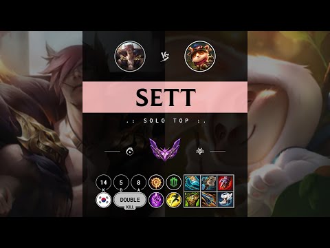 Sett Top vs Teemo - KR Master Patch 14.9