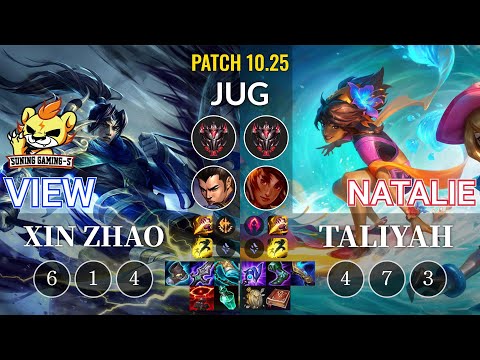 SG-S View Xin Zhao vs Natalie Taliyah Jungle - KR Patch 10.25