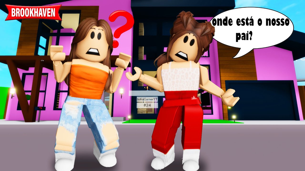 O NOSSO PAI DEREPENTE SUMIU!! - Roblox - Historinhas - Brookhaven RP🏡