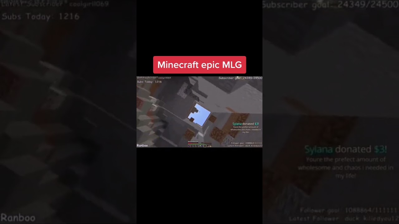Minecraft EPIC MLG moment