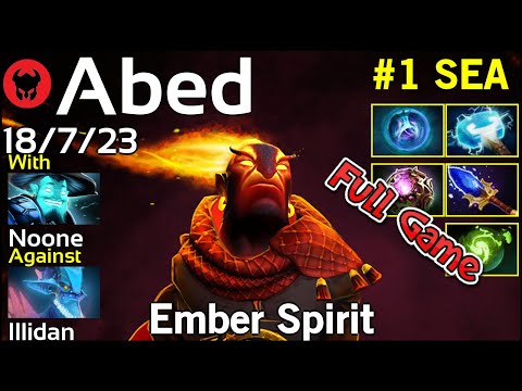 Abed [Fnatic] plays Ember Spirit!!! Dota 2 Full Game 7.22