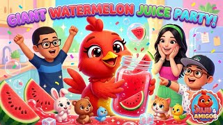 Velhote, Novote, Luluca e Galinha Juju | Suco de Melancia 🍉 Música Infantil Divertida