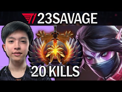 T1.23SAVAGE TEMPLAR ASSASSIN WITH 20 KILLS - DOTA 2 PRO GAMEPLAY