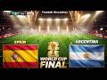 LIVE Argentina Vs Spain FIFA World Cup 2026 FINAL Full Match Gameplay Simulation