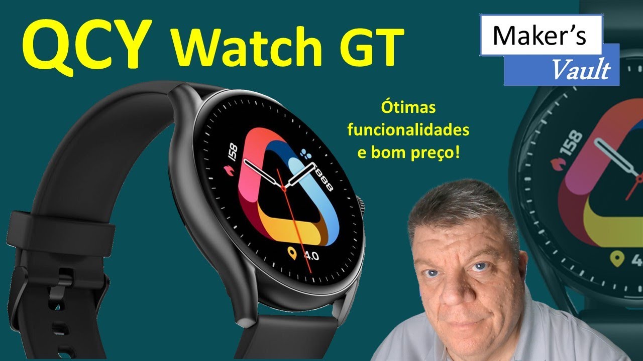 QCY Watch GT  GTS 8 Smartwatch com ótimas funcionalidades e bom preço