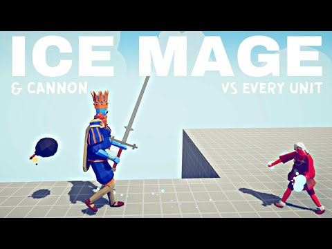 Ice Mage & Bomb Cannon VS Every Unit : TABS - Totally Accurate Battle Simulator