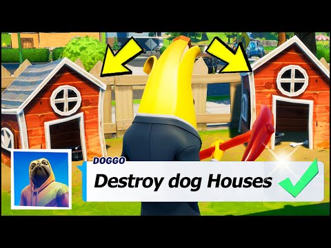 Destroy dog houses & Dog houses Locations - Fortnite Season 5 Week 2 Quest Challenges