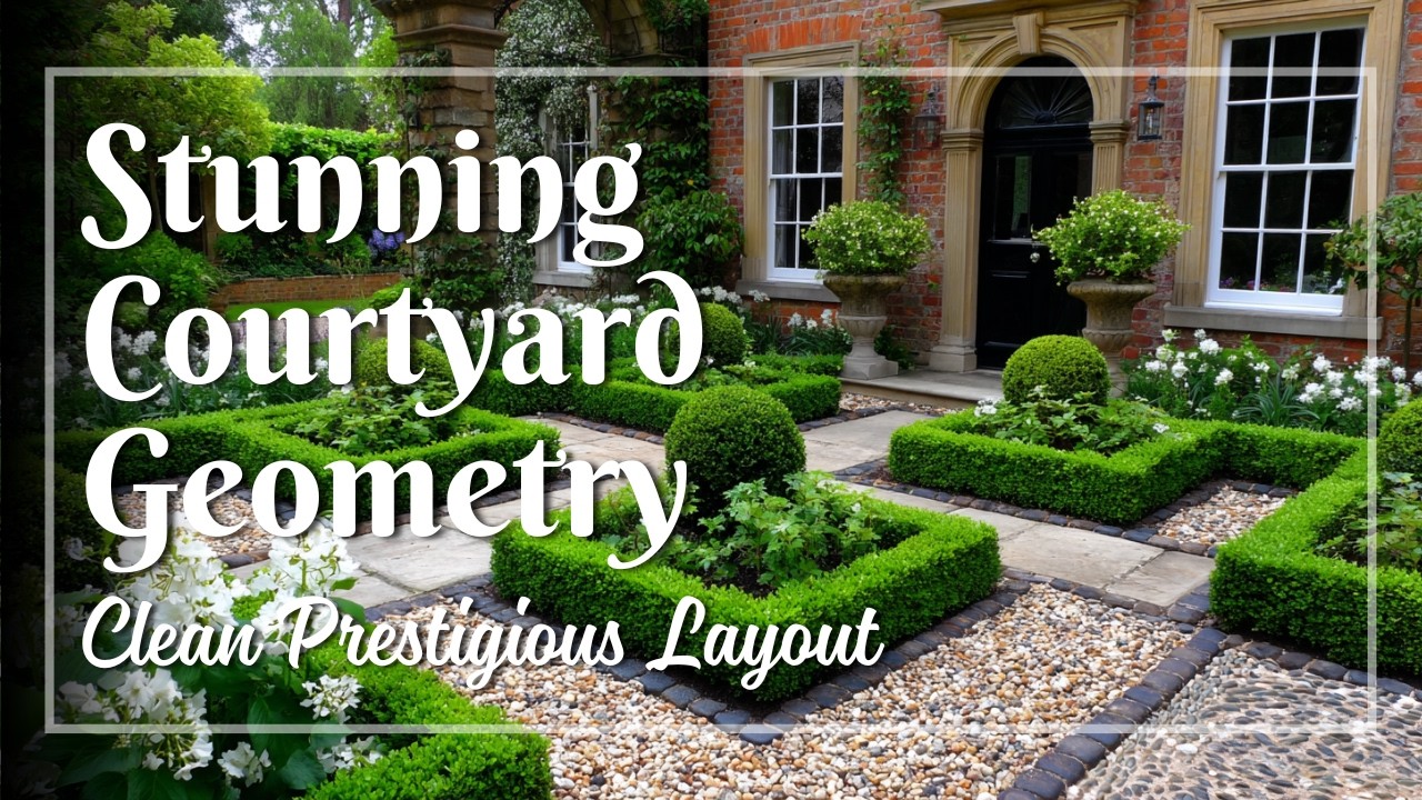 Formal Garden Courtyard Geometry That Stuns 🌳 Build a Clean and Prestigious Layout