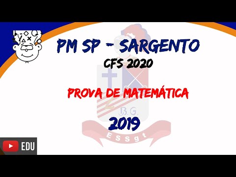 PMSP Sargento 2019 ::: Prova de Matemática ::: CFS 2020