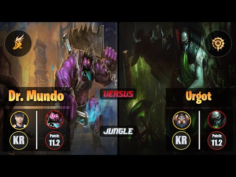 Cuzz DR. MUNDO (Jungle) [Fleet Footwork] VS URGOT - Challenger KR Patch 11.2