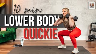 10 min. Full Standing Lower Body Strength Training (Legs, Glutes, Thighs)