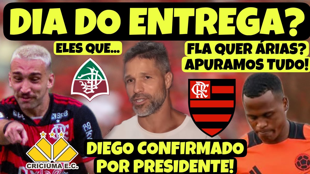 DIA DO ENTREGA? MARTELO BATIDO SOBRE NOME DE JHON ÁRIAS! LANDIM CONFIRMA QUE QUER DIEGO NO FUTEBOL!