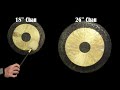 Gong Basics - Comparing 18" and 26" Chau Gongs - Gongs Unlimited