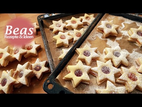 SPITZBUBEN Rezept - Omas perfekte STERN-PLÄTZCHEN backen