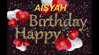 Download lagu Aisyah Name Happy Birthday to you Video Song Happy Birthday  Song With Names mp3