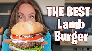 The Ultimate Lamb Burger Recipe With Tzatziki Sauce! This Will Blow Your Mind!