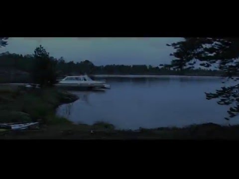 Kayaking on lake Inari in Nort Finland