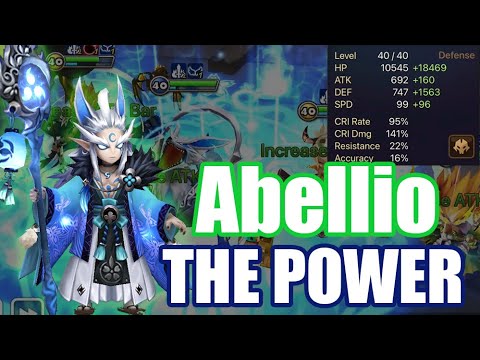 【Summoners War | Curry's RTA】The Power Abellio, his passive is great and he is god for tanky units!!