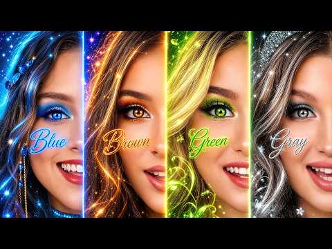 Blue vs Green vs Brown vs Grey Eyes! My Eyes Color is the Prettiest
