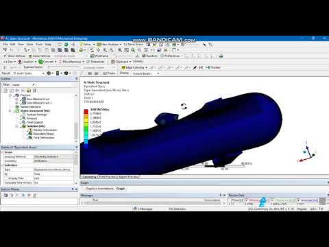 Pressure Vessel Simulation with Crack Intialization - ANSYS Mechanical Part 3/3