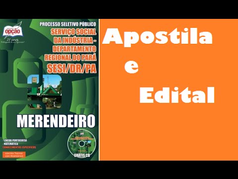 Apostila e Edital Concurso SESI Pará Merendeiro
