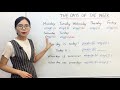 The Days Of The Week In Mandarin Chinese Beginner Lesson 6 HSK 1