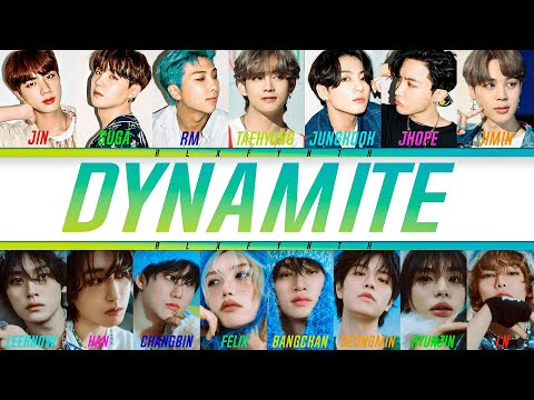 [AI COVER] HOW WOULD BTS & STRAY KIDS SING "DYNAMITE" BY BTS (COLOR CODED) (MASHUP)