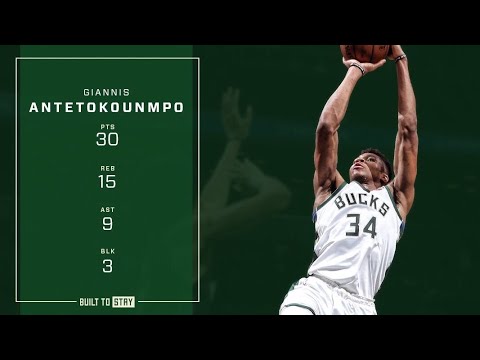Giannis Antetokoumpo Drops Near Triple Double vs Nets | 2.4.19